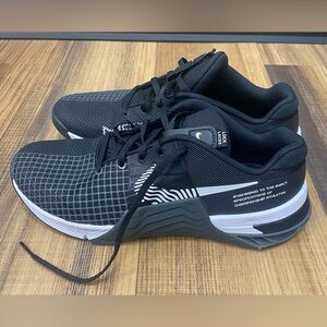 Nike Metcon Women’s 9 Men’s 7.5 Black Dark Smoke Grey White Training Shoes